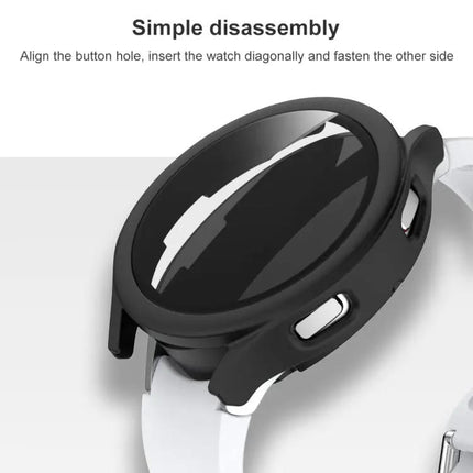 Frosted PC Case Tempered Glass For Galaxy Watch4 40/44mm
