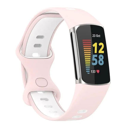 Two-Tone Silicone Replacement Band For Fitbit Charge 5