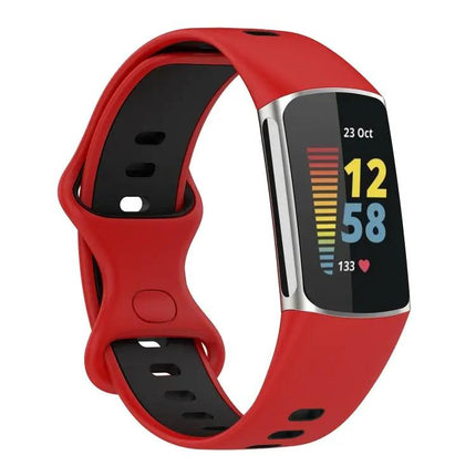 Two-Tone Silicone Replacement Band For Fitbit Charge 5