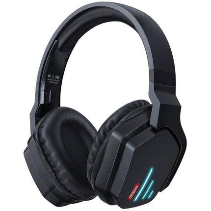 Onikuma Bluetooth Gaming Headset With Mic For PC And Console black wireless headset with mic, LED accents, cushioned earcups