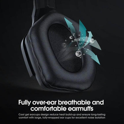 Onikuma Bluetooth Gaming Headset With Mic For PC And Console breathable over-ear comfortable earmuffs for long play
