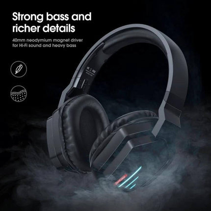 Onikuma Bluetooth Gaming Headset With Mic For PC And Console wireless headset with mic, strong bass, long playtime, Bluetooth connectivity