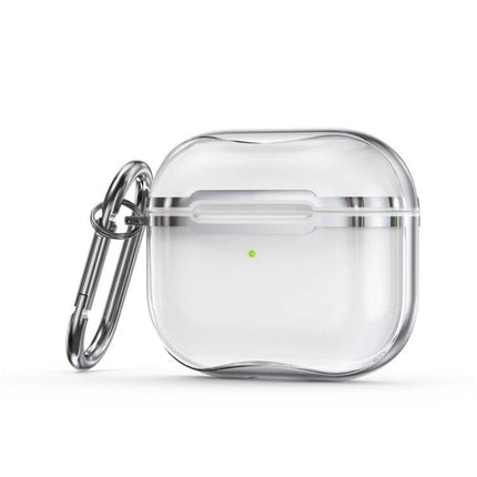 Keep Your AirPods Safe with This Hook Case for Daily Use - Clear protective AirPods case with metal hook for commuting and gym
