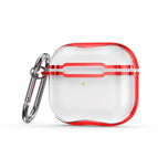 For AirPods 3 / Transparent + Red
