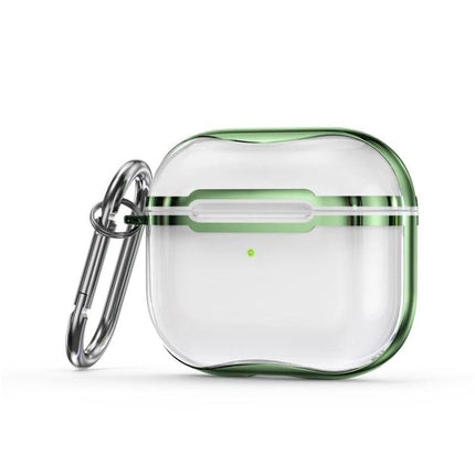 Keep Your AirPods Safe with This Hook Case for Daily Use - Clear green protective case with carabiner hook