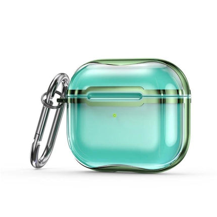 Keep Your AirPods Safe with This Hook Case for Daily Use - translucent green hook case attached to carabiner