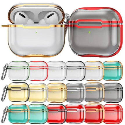Keep Your AirPods Safe with This Hook Case for Daily Use - clear colorful hook cases clipped to bags for commuting and gym