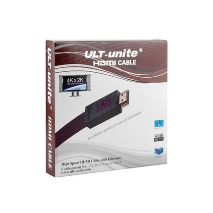 ULT-unite 4K Ultra HD Gold-Plated HDMI Cable for Daily Connections - boxed HDMI cable showing gold-plated connector and 4K label