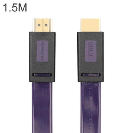 ULT-unite 4K Ultra HD Gold-Plated HDMI Cable for Daily Connections – 1.5M purple flat cable with gold-plated HDMI connectors