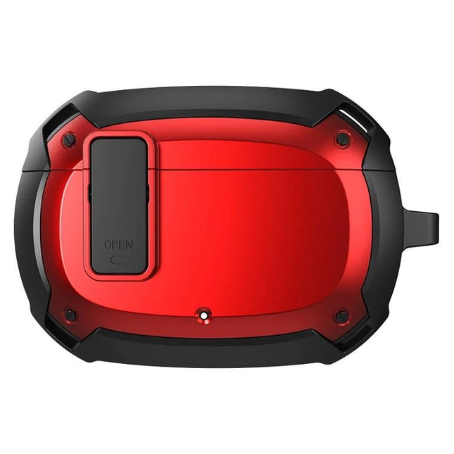 Protective Case for Beats Earphones by Bumblebee Armor for Daily Use - red 360-degree impact protection, rugged commuter earphone case