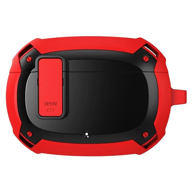 Protective Case for Beats Earphones by Bumblebee Armor for Daily Use rugged red and black 360-degree protective shell