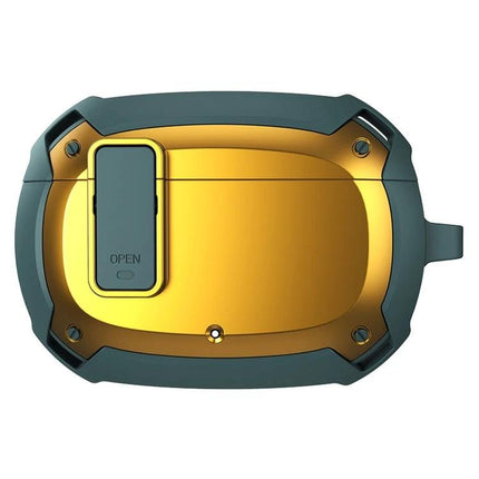 Protective Case for Beats Earphones by Bumblebee Armor for Daily Use rugged gold-and-green 360-degree protective shell for commuting and workouts