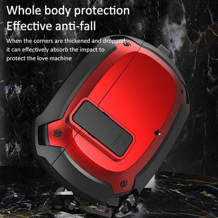 Protective Case for Beats Earphones by Bumblebee Armor for Daily Use - red rugged 360-degree anti-fall earphone case