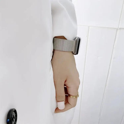 V-Shaped Buckle Steel Replacement Strap for Apple Watch