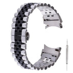 For Samsung Galaxy Watch4 40mm/44mm / Silver Black