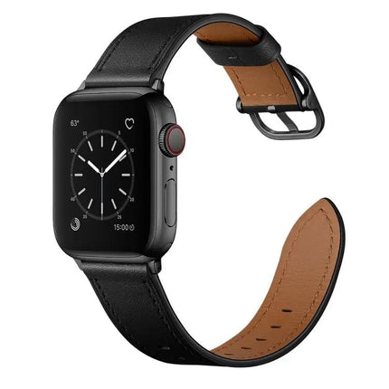 Leather Replacement Watch Band For Apple Watch 38-45mm