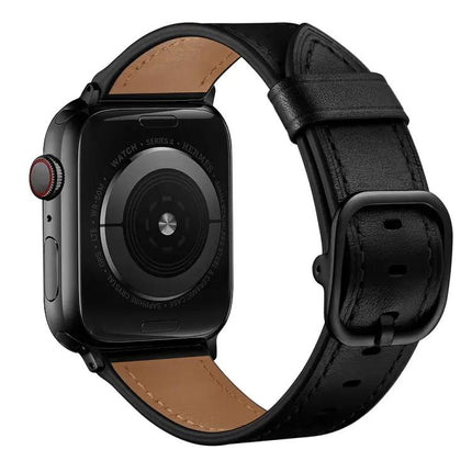 Leather Replacement Watch Band For Apple Watch 38-45mm