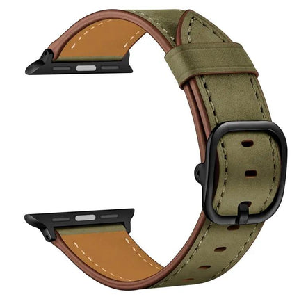 Leather Replacement Watch Band For Apple Watch 38-45mm