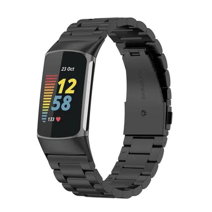 Fitbit Charge 5 Stainless Steel Three Bead Strap 220mm