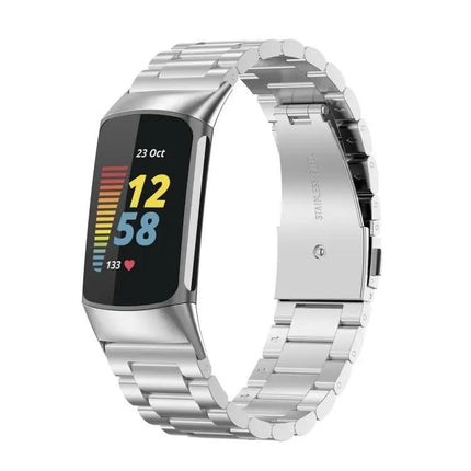 Fitbit Charge 5 Stainless Steel Three Bead Strap 220mm