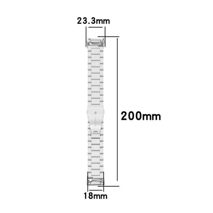 Fitbit Charge 5 Stainless Steel Three Bead Strap 220mm