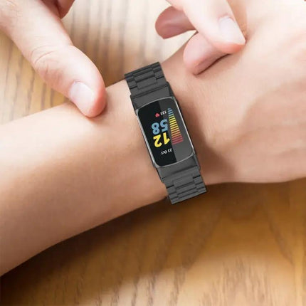 Fitbit Charge 5 Stainless Steel Three Bead Strap 220mm