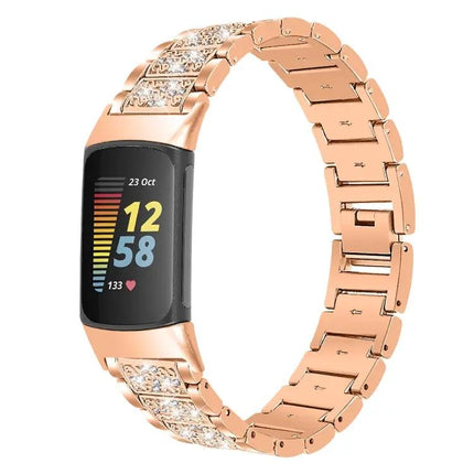 Diamond Stainless Steel Replacement Band for Fitbit Charge 5