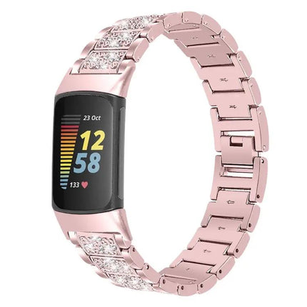 Diamond Stainless Steel Replacement Band for Fitbit Charge 5