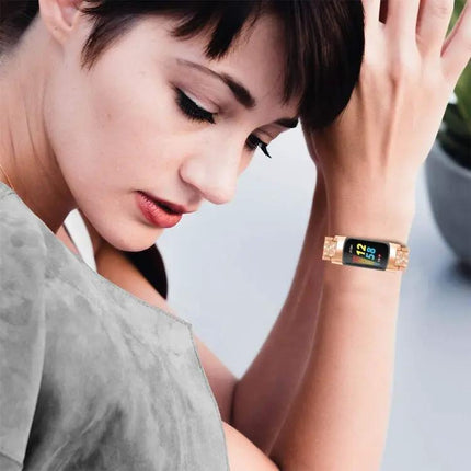 Diamond Stainless Steel Replacement Band for Fitbit Charge 5