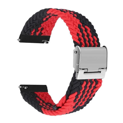 22mm Nylon Braided Watch Strap Adjustable Metal Buckle
