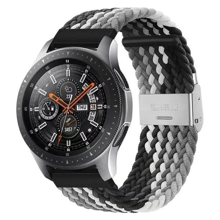 22mm Nylon Braided Watch Strap Adjustable Metal Buckle
