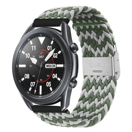 22mm Nylon Braided Watch Strap Adjustable Metal Buckle