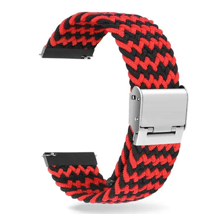 22mm Nylon Braided Watch Strap Adjustable Metal Buckle
