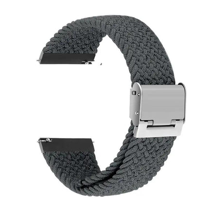 22mm Nylon Braided Watch Strap Adjustable Metal Buckle