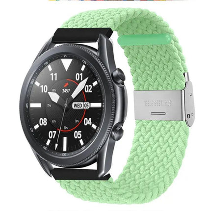 22mm Nylon Braided Watch Strap Adjustable Metal Buckle