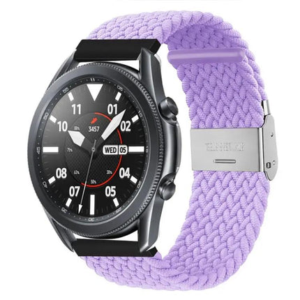 22mm Nylon Braided Watch Strap Adjustable Metal Buckle