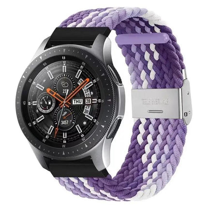 22mm Nylon Braided Watch Strap Adjustable Metal Buckle