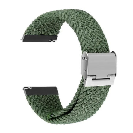 22mm Nylon Braided Watch Strap Adjustable Metal Buckle