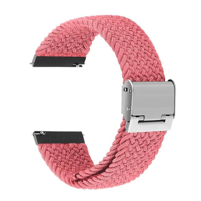 22mm Nylon Braided Watch Strap Adjustable Metal Buckle