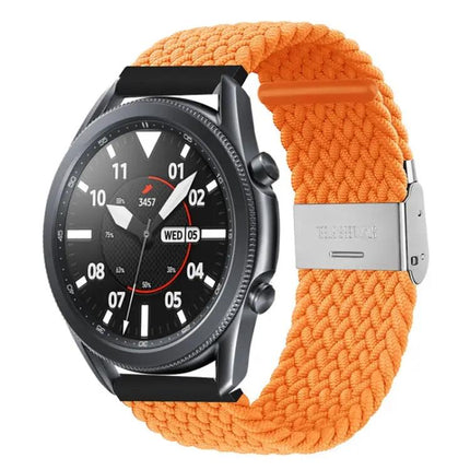 22mm Nylon Braided Watch Strap Adjustable Metal Buckle