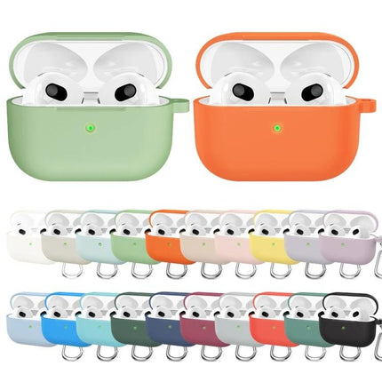 Silicone Case for Everyday AirPods Protection on the Go - colorful slim silicone protection with built-in hooks for commuting and workouts