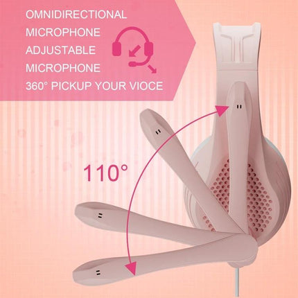 Sades Gaming Headset With Comfortable Fit For Long Sessions showing adjustable omnidirectional microphone rotating 110°