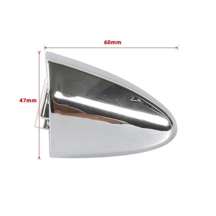 Lexus Right Rear Exterior Door Handle Cover Replacement - chrome ABS right rear exterior door handle cover with 60mm x 47mm dimensions