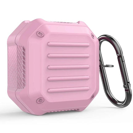 Sturdy Case for Samsung Galaxy Buds During Daily Travel - pink dustproof antifouling protective case with carabiner for commuting
