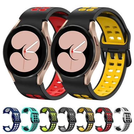 Samsung Galaxy Watch4 Silicone Dual-Row Hole Strap 40/44mm