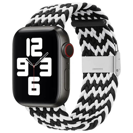 Nylon Braid One-Buckle Watch Band For Apple Watch 38/40/41mm