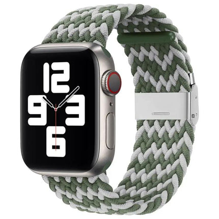 Nylon Braid One-Buckle Watch Band For Apple Watch 38/40/41mm