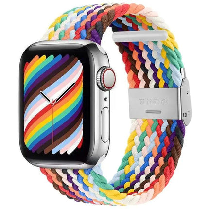 Nylon Braid One-Buckle Watch Band For Apple Watch 38/40/41mm