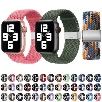 Nylon Braid One-Buckle Watch Band For Apple Watch 38/40/41mm