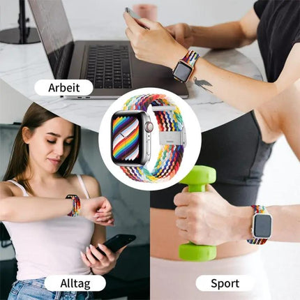 Nylon Braid Replacement Watchband for Apple Watch 38-45mm